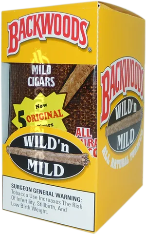 Backwoods Mild Cigars Box PNG Image