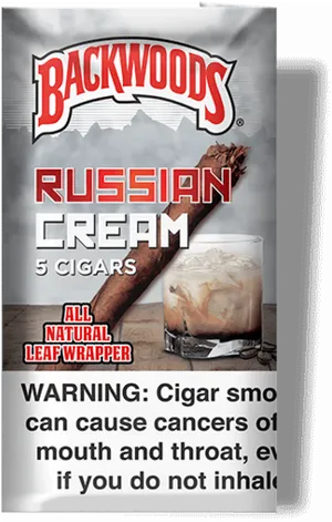 Backwoods Russian Cream Cigars Pack PNG Image