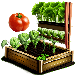Backyard Vegetable Garden PNG ibt PNG with transparent background