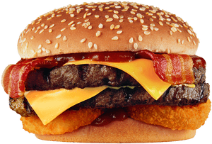 Bacon Cheeseburger Png - Double Western Bacon Cheeseburger Calories, Transparent Png PNG image with transparent background