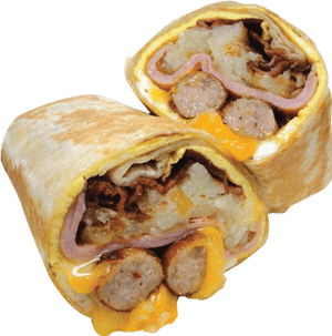 Sausage Bacon And Egg Wrap, HD Png Download PNG image with transparent background