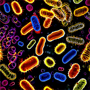 Bacteria Under Microscope PNG 05242024 PNG