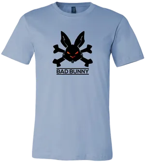 Bad Bunny Graphic T Shirt Design PNG Image