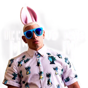 Bad Bunny Quotes Stickers Png Bkd41 PNG Image