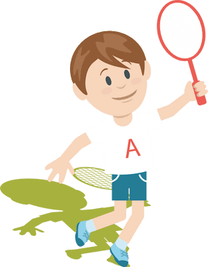 Badminton Clip Art - Boy Playing Badminton Clipart, HD Png Download PNG image with transparent background