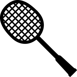 Badminton Racket Png - Black And White Badminton Racket, Transparent Png PNG image with transparent background