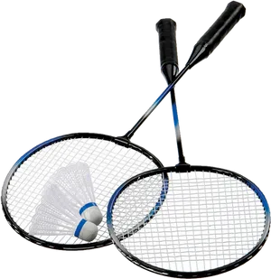 Badminton Racketsand Shuttlecock PNG Image