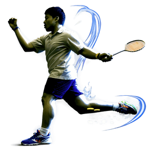 Badminton Smash Illustration PNG 06202024 PNG image with transparent background