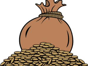 Coin Clipart 10 Peso - Bag Of Coins Clipart, HD Png Download PNG with transparent background