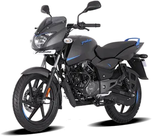 Bajaj Pulsar Motorcycle Studio Shot PNG Image