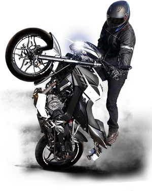 Bajaj Pulsar Stunt Rider PNG Image