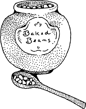 Baked Beans - Baked Beans Clipart Black And White, HD Png Download PNG image with transparent background