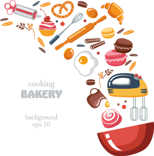 Decor Vector Bakery - Cooking Bakery Png, Transparent Png PNG image with transparent background