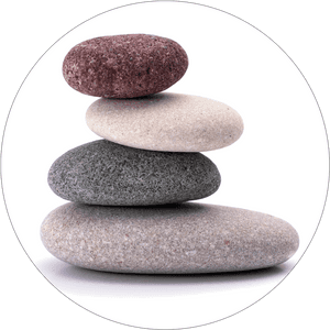 Balanced Spa Stones Zen Background PNG image with transparent background