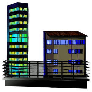 Balcony Night View PNG 06272024 PNG with transparent background