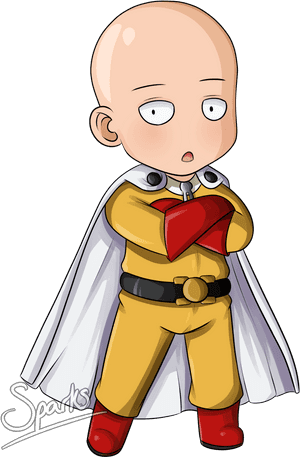 One Punch Man Chibi Anime Manga Transprent - One Punch Man Chibi Png, Transparent Png PNG with transparent background