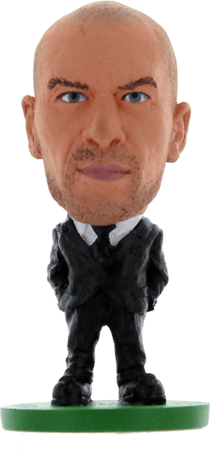 Bald Figurein Suit Miniature PNG image with transparent background