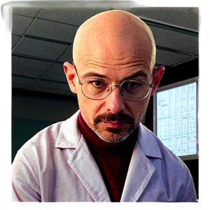 Bald Scientist Cartoon Png 06202024 PNG Image