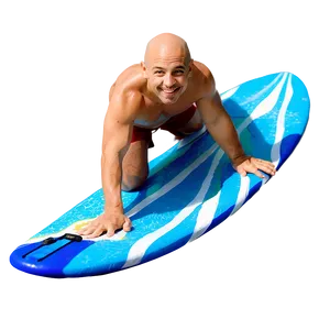 Bald Surfer Riding Wave Png Vde60 PNG Image