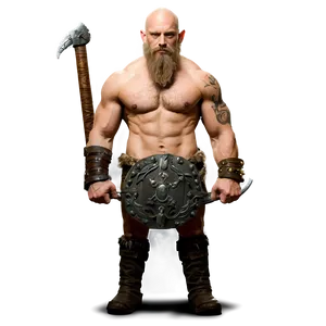 Bald Viking Warrior Png 06202024 PNG Image