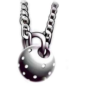 Ball And Chain Illustration Png Rbq31 PNG Image