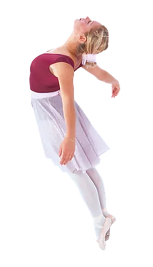 Ballet Dancer Cambré Backward Bend PNG Image