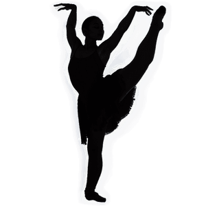 Ballet Dancer Silhouette PNG 64 PNG image with transparent background