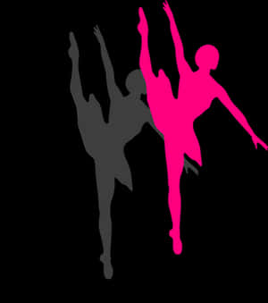 Ballet Dancer Silhouetteand Shadow.jpg PNG with transparent background