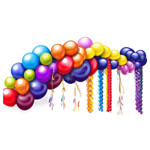 Balloon Garland Arrangement Guide Png Dhs PNG Image