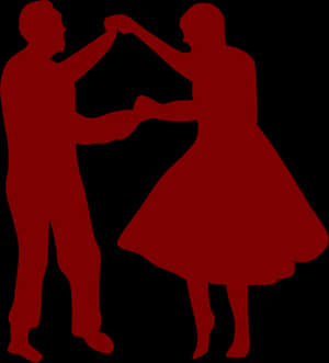 Ballroom Dance Silhouette PNG image with transparent background
