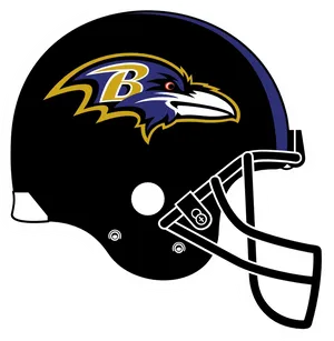 Baltimore Ravens Helmet Graphic PNG Image