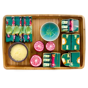 Bamboo Breakfast Tray Png Abb58 PNG Image