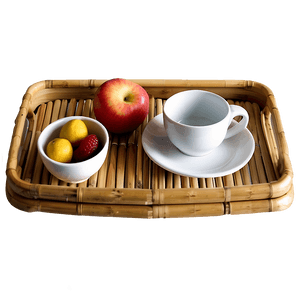 Bamboo Breakfast Tray PNG khk55 PNG