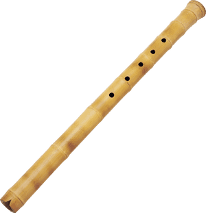 Bamboo Flute Isolated PNG image with transparent background
