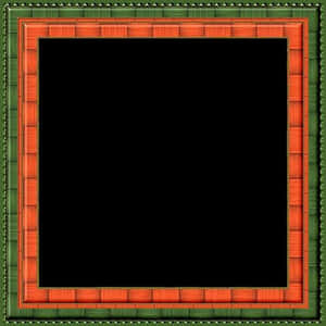 Bamboo Style Decorative Frame PNG