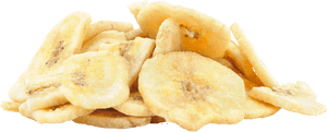 Banana Chips Pile Transparent Background PNG with transparent background