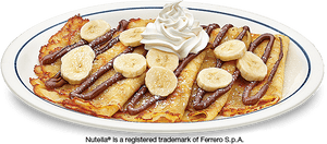 Ihop Elizabeth Nj Crepes - Banana Hazelnut Crepes Ihop, HD Png Download PNG image with transparent background