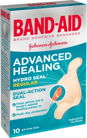 Band Aid Advanced Healing Hydro Seal Box PNG Image