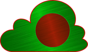 #clouds #red #green #bangladesh #flag, HD Png Download PNG image with transparent background