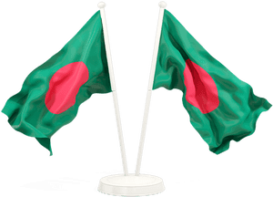 Two Waving Flags - Transparent Haitian Flag Png, Png Download PNG image with transparent background