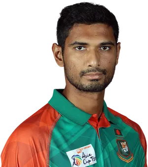 Bangladeshi Cricketer Portrait PNG Image