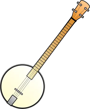 Banjo Illustration Graphic PNG Image