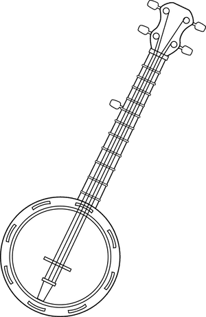 Indian Musical Instruments - White Banjo Png, Transparent Png PNG