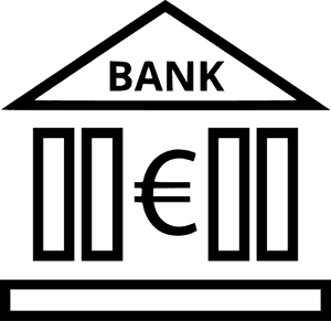 Bank Euro Banking - Bank Dollar Icon Png, Transparent Png PNG with transparent background