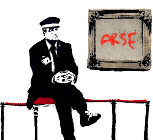 Banksy Graffiti Png , Png Download - Banksy Art In Gallery, Transparent Png PNG image with transparent background