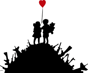 Banksy Kids On Guns, HD Png Download PNG image with transparent background