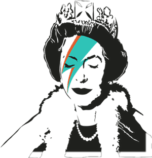 Banksy Queen David Bowie , Png Download - Banksy Queen Ziggy Stardust, Transparent Png PNG image with transparent background