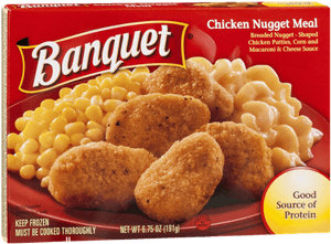 Banquet Chicken Nuggets And Mac And Cheese, HD Png Download PNG