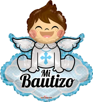 Baptism Celebration Cartoon Angel PNG Image