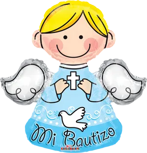 Baptism Celebration Cartoon Character PNG Image